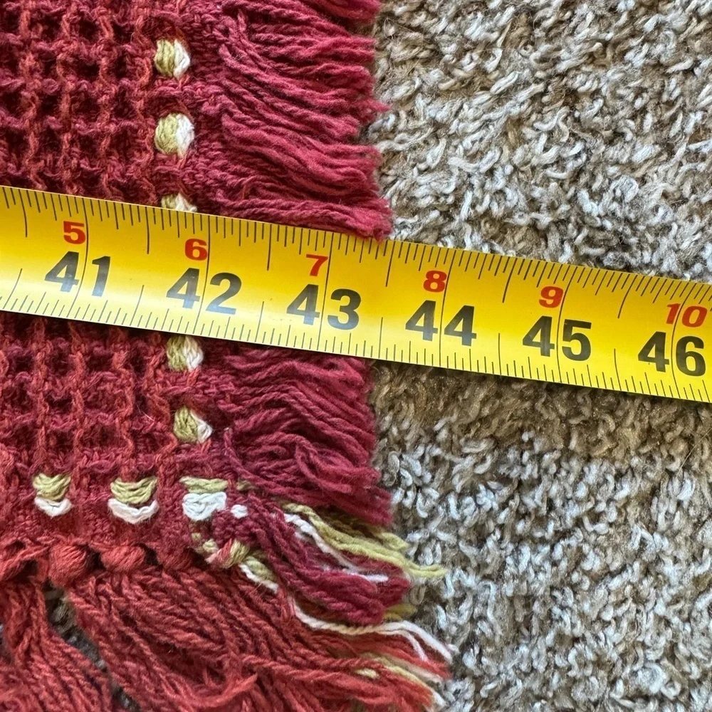 vintage colorblock throw